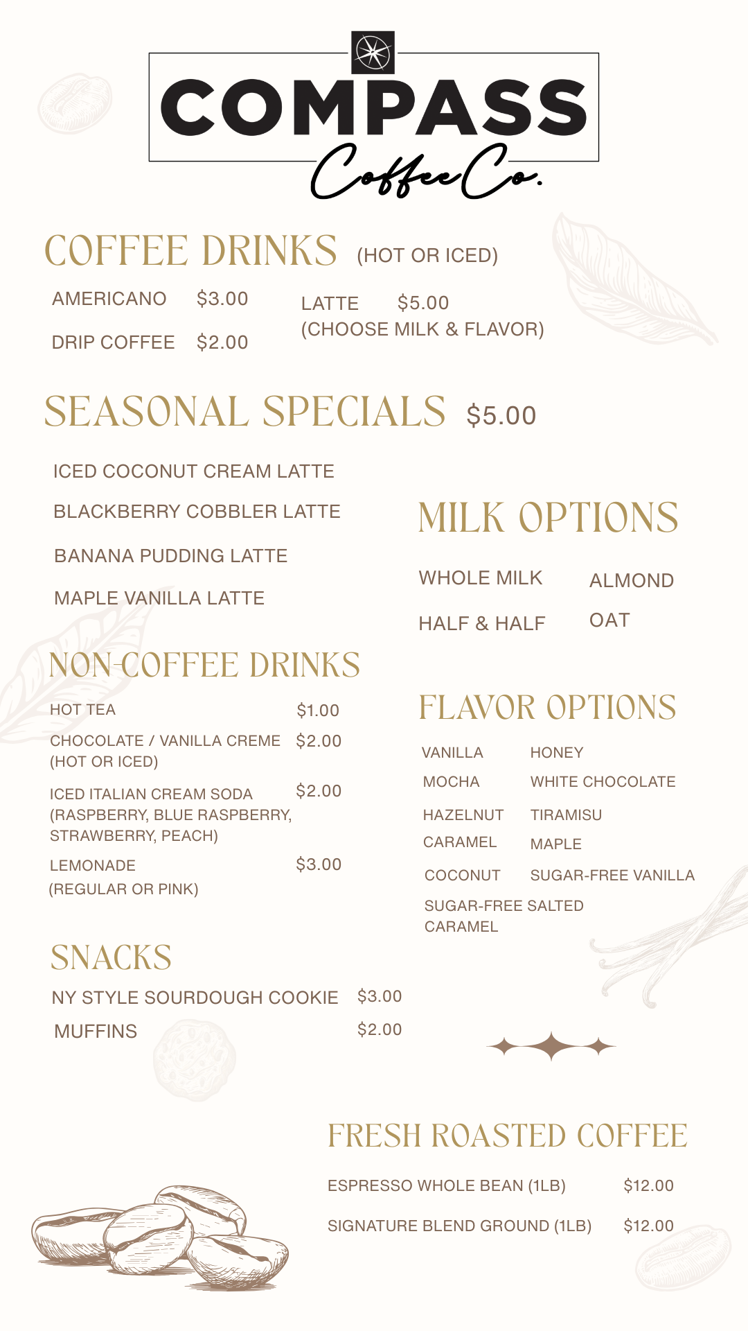 Copy of Beige & Brown Illustrative Coffee Shop Menu Flyer (Instagram Story)